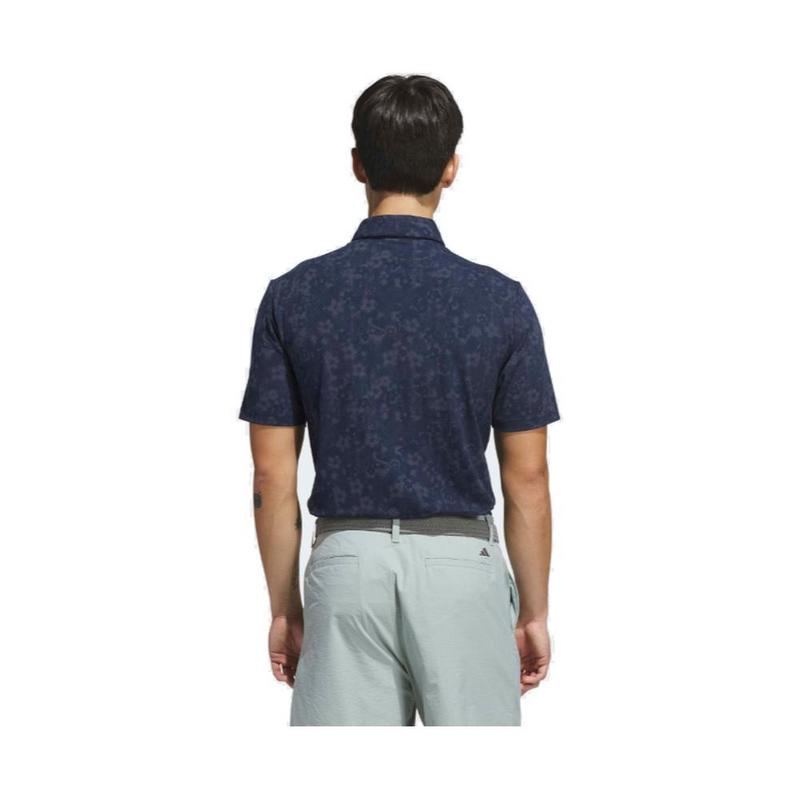 adidas Ultimate365 Climacool Butterspun Blossom Print Golf Polo Shirt - Navy - main image