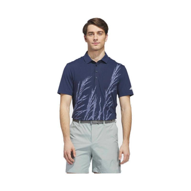 adidas Ultimate365 Tour Cool Feeling Fescue Golf Polo Shirt - Navy - main image