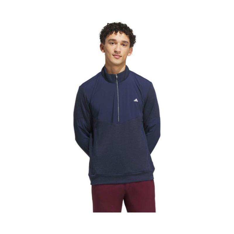 adidas Ultimate365 Course Control Hybrid 1/4 Zip Golf Sweater - Collegiate Navy - main image