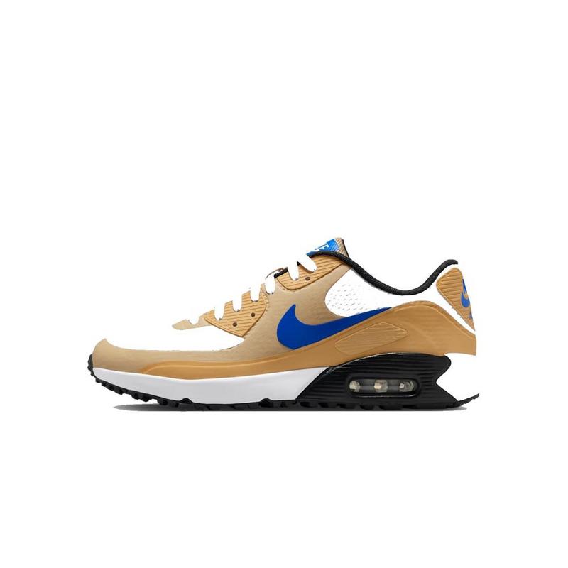 Nike Air Max 90 G Golf Shoes - White/Game Royal/Linen - main image