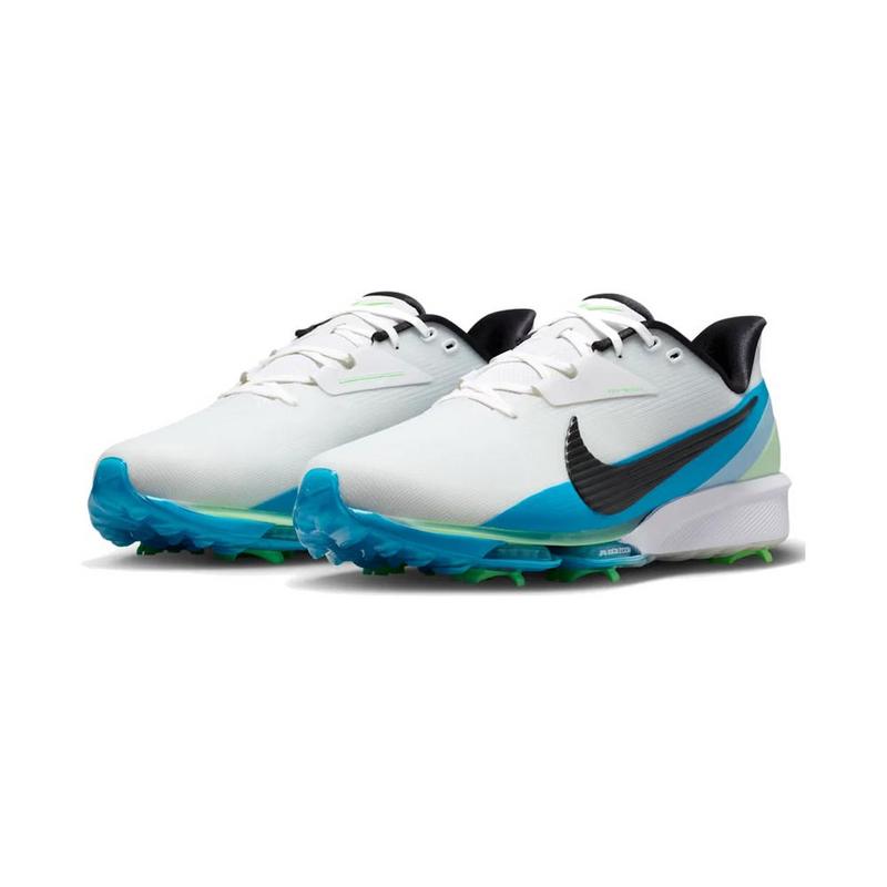 Nike NEXT% Tour 3 Spiked Golf Shoes - White/Black/Light Current Blue - main image