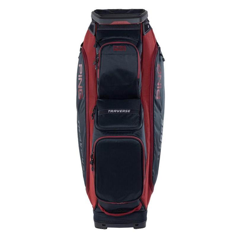 Ping Traverse 244 Golf Cart Bag - Black/Heather Red - main image