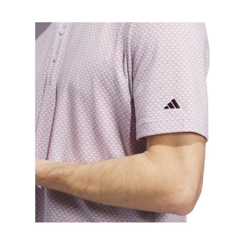 adidas Ultimate365 Go-To Print Golf Polo Shirt - Purple - main image