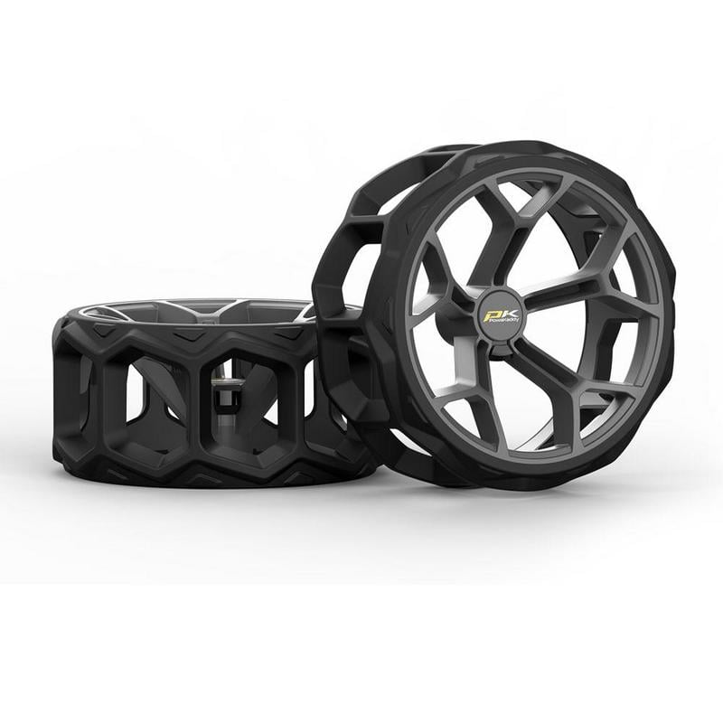 PowaKaddy Winter Wheels Black