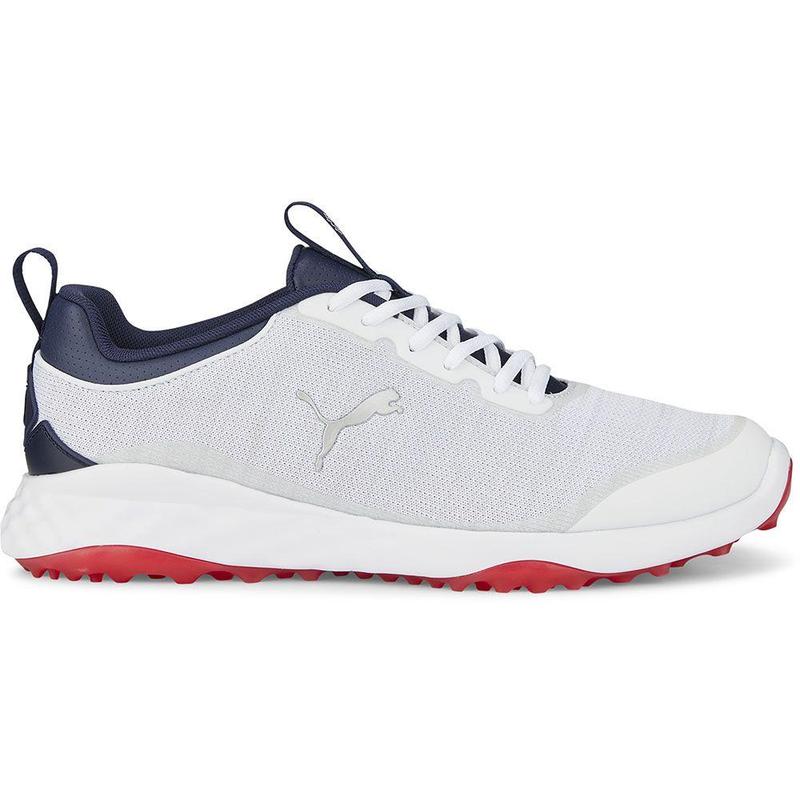 Puma Fusion Pro Mens Golf Shoes - White/Navy - main image