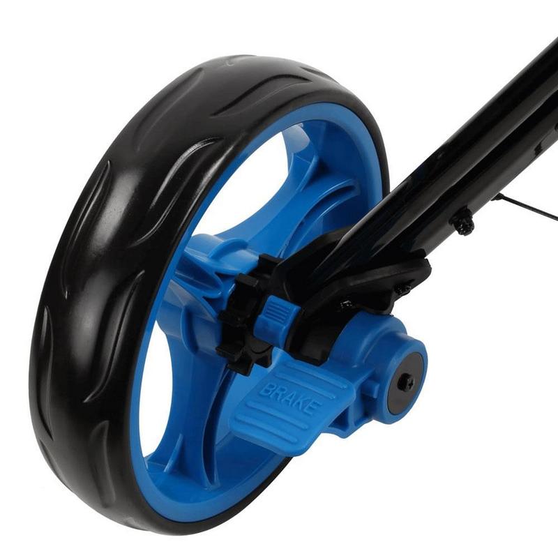 SkyMax Qwik Fold 3.0 3-Wheel Push Cart - Black/Blue - main image