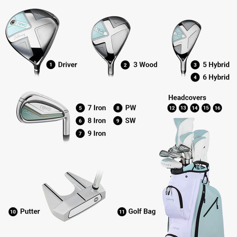 Callaway Reva 11-Piece Ladies Golf Package Set - Peach Surf - main image