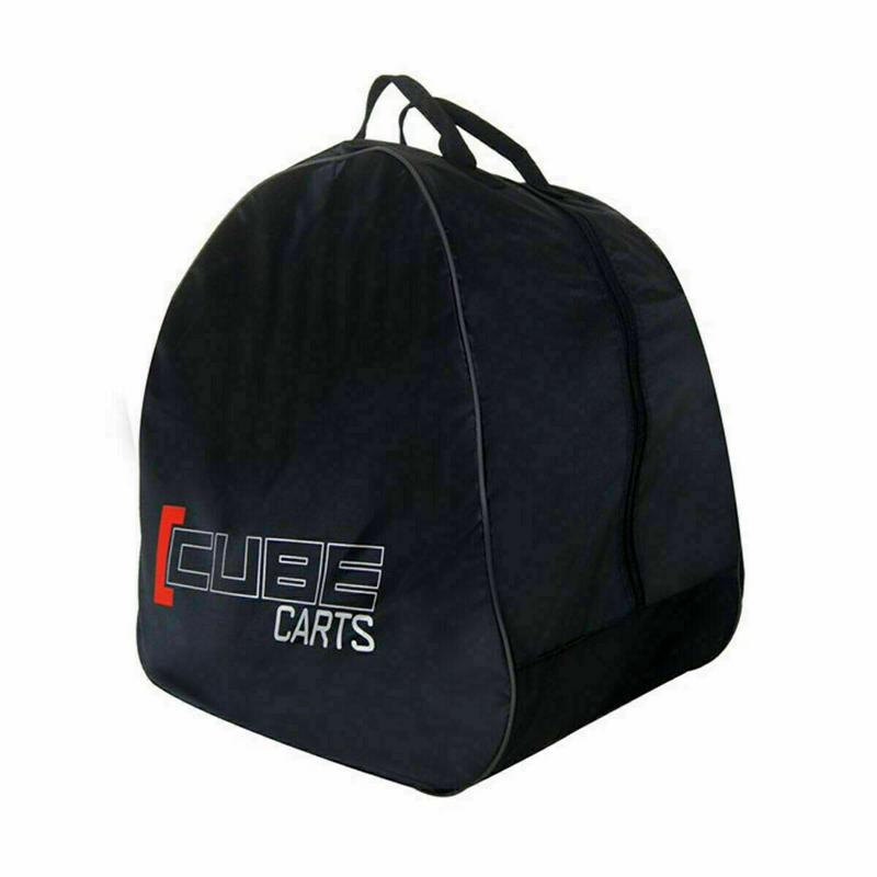Cube 3-Wheel Golf Push/Pulll Trolley - Charcoal/Blue - main image