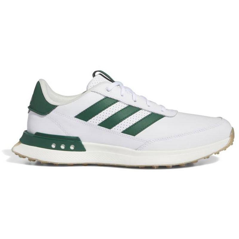 adidas S2G SL 24 Leather Golf Shoes - White/Green - main image