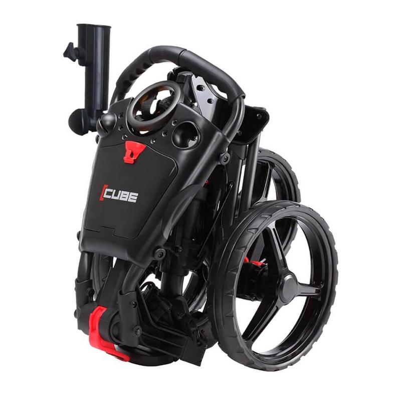 Cube 3-Wheel Golf Push/Pulll Trolley - Charcoal/Black - main image