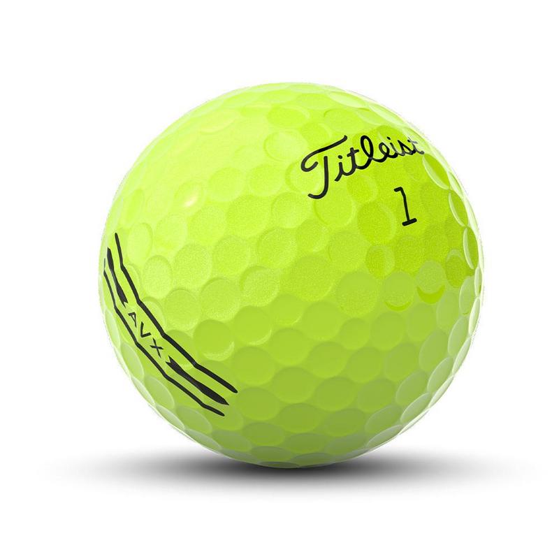 Titleist AVX Golf Ball 2024 - Yellow - main image