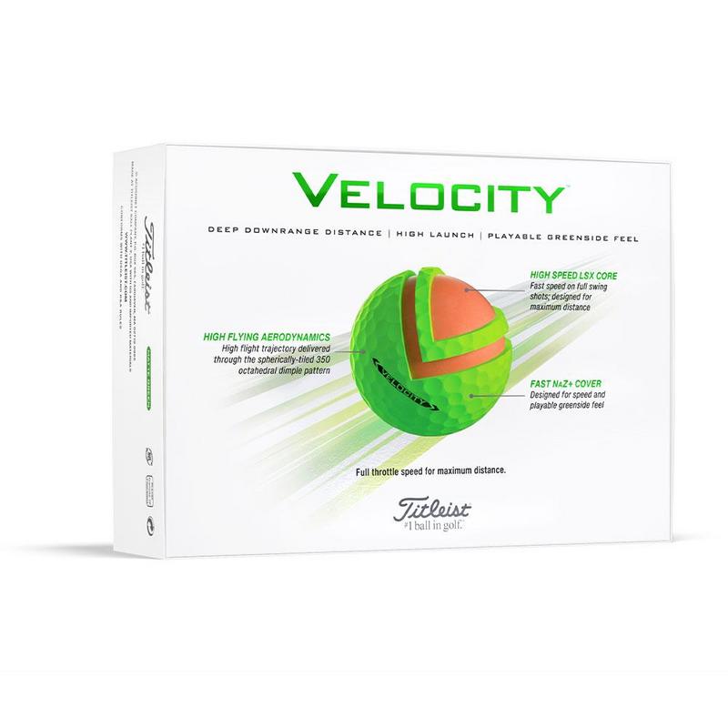 Titleist Velocity Golf Balls 2024 - Green - main image