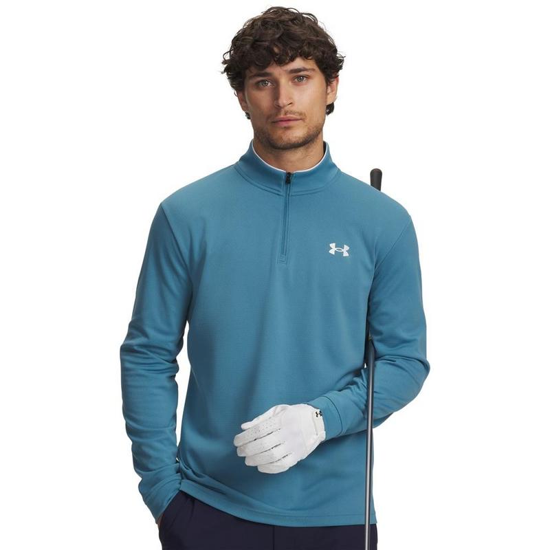 UA Matchplay Golf 1/4 Zip Sweater - Boundless Blue/White