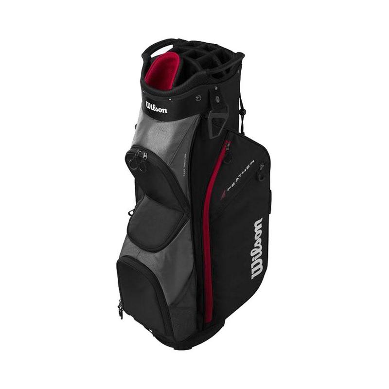 Wilson Feather Golf Cart Bag Black / Grey / Red