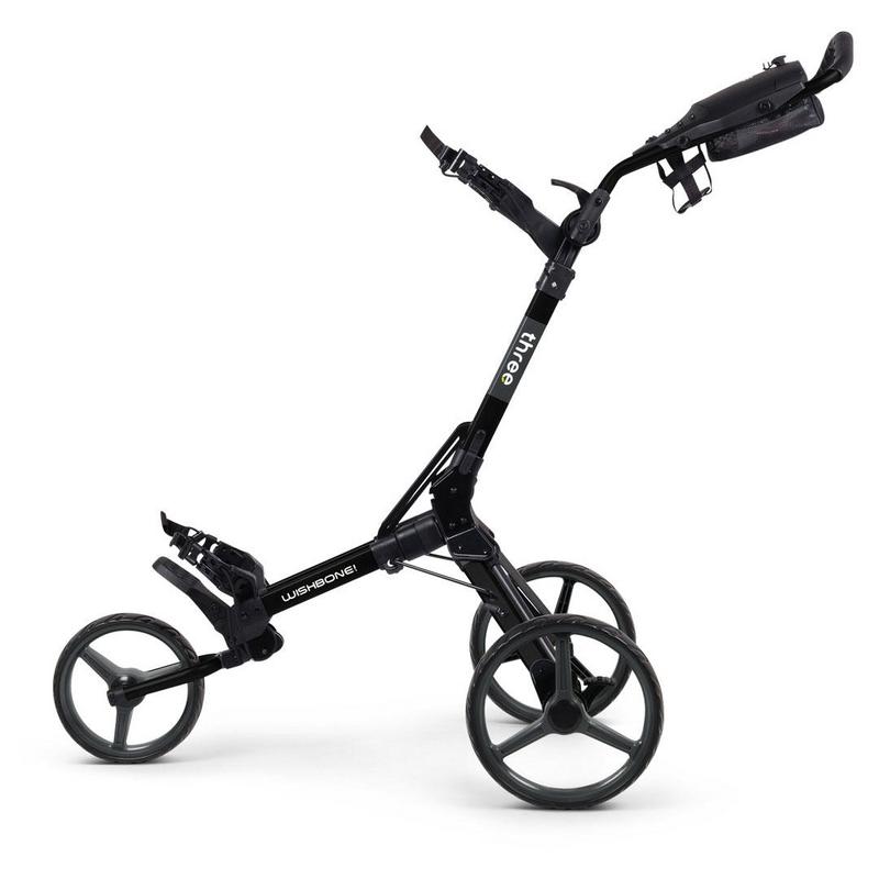 Wishbone Cube Three Golf Push Trolley - Charcoal/Black - main image