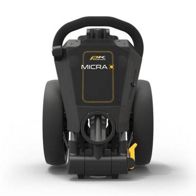 PowaKaddy MICRA Golf Push Trolley - Yellow - thumbnail image 3