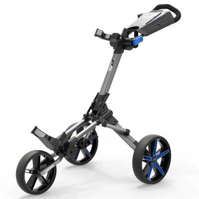 PowaKaddy MICRA Golf Push Trolley - Blue - thumbnail image 2