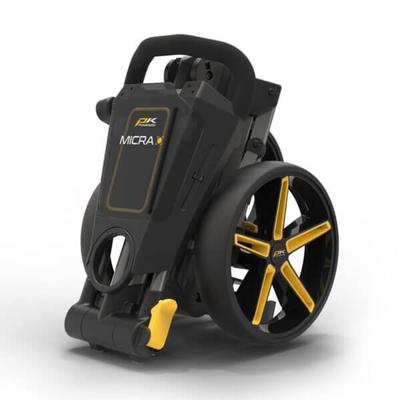 PowaKaddy MICRA Golf Push Trolley - Yellow