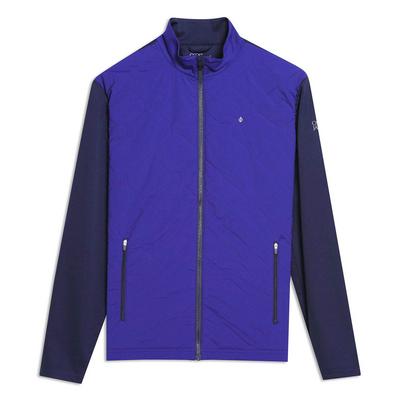 Oscar Jacobson Keith Pin Hybrid Golf Jacket - Blue - thumbnail image 1