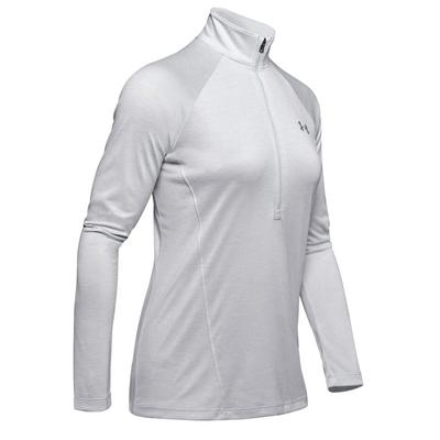 Under Armour Womens UA Tech Twist 1/2 Zip Golf Top - Grey