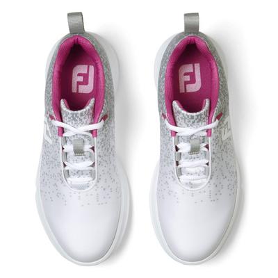 FootJoy FJ Leisure Ladies Golf Shoes - Silver/White/Fuschia - thumbnail image 3