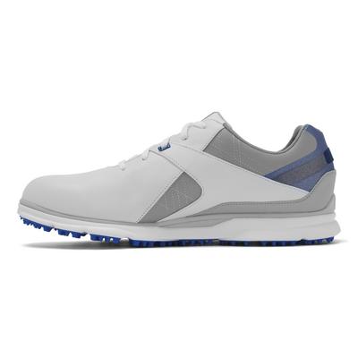 FootJoy Mens Pro SL 2021 Golf Shoe - White/Grey/Blue - thumbnail image 2