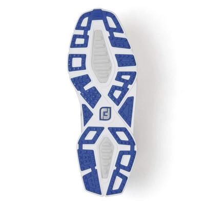 FootJoy Mens Pro SL 2021 Golf Shoe - White/Grey/Blue - thumbnail image 4