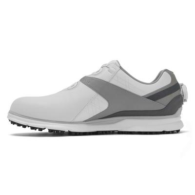 FootJoy Mens Pro SL BOA 2021 Golf Shoe - White/Grey - thumbnail image 2