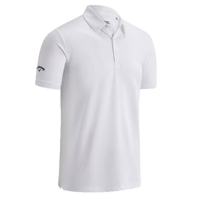 Callaway SS Solid Swing Tech Golf Polo Shirt -Bright White