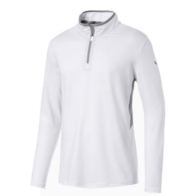 Puma Rotation 1/4 Zip Golf Sweater - White