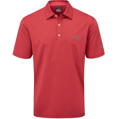 Oscar Jacobson Chap Tour Mens Golf Polo Shirt - Red