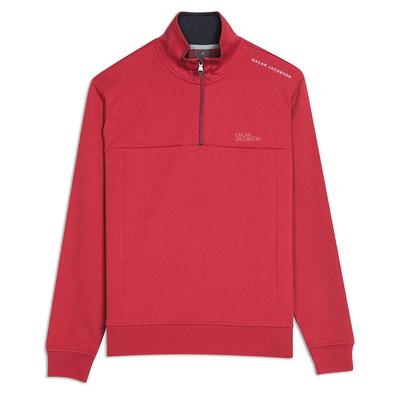 Oscar Jacobson Hawkes Tour Golf Sweater - Dark Red