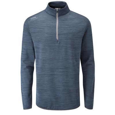 Ping Edison Half Zip Golf Sweater - Oxford Blue Marl - thumbnail image 1