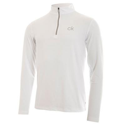 Calvin Klein Newport Half Zip Golf Sweater - White