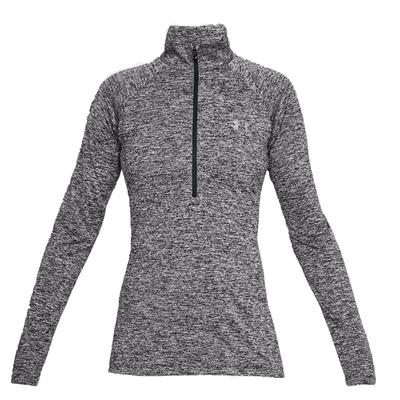 Under Armour Womens Tech Twist Half Zip Golf Top - Black - thumbnail image 1