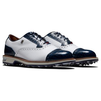 FootJoy Premiere Series Tarlow Golf Shoes - White/Navy - thumbnail image 5