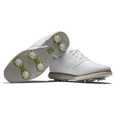 FootJoy Traditions Ladies Golf Shoes - White - thumbnail image 4