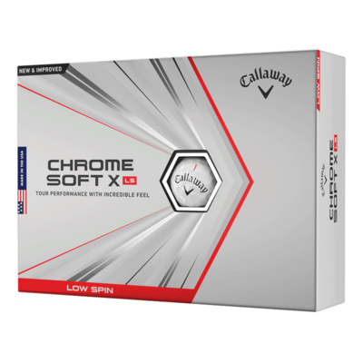 Callaway Chrome Soft X LS Golf Balls - White - thumbnail image 1