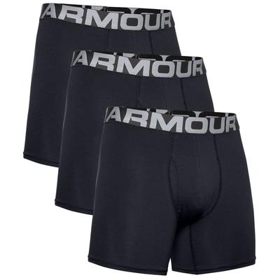 Under Armour Charged Cotton 6'' Boxerjock - 3  Pack - Black