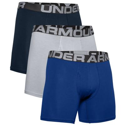 Under Armour Charged Cotton 6'' Boxerjock - 3  Pack - Royal Academy