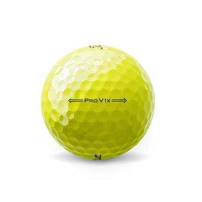 Titleist Pro V1x (2021) Golf Balls Dozen Pack - Yellow - thumbnail image 4