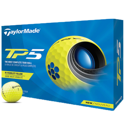 TaylorMade TP5 Golf Balls - Yellow
