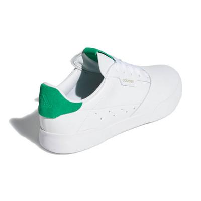 adidas Adicross Retro Golf Shoes - White/Green - thumbnail image 4