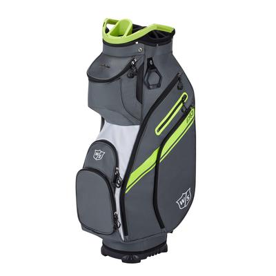 Wilson Staff Exo II Cart Bag - Charcoal/White/Lime