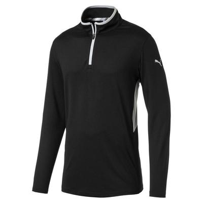 Puma Rotation 1/4 Zip Golf Jumper - Black