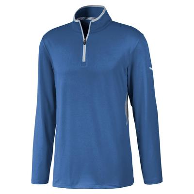 Puma Rotation 1/4 Zip Golf Jumper - Blue 