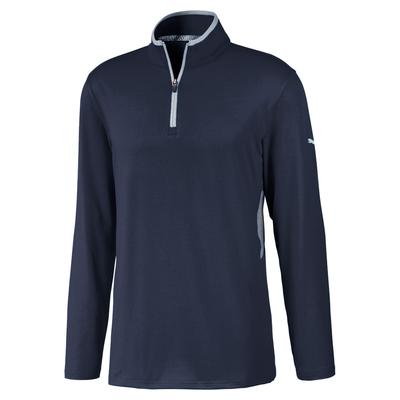 Puma Rotation 1/4 Zip Golf Jumper - Navy 