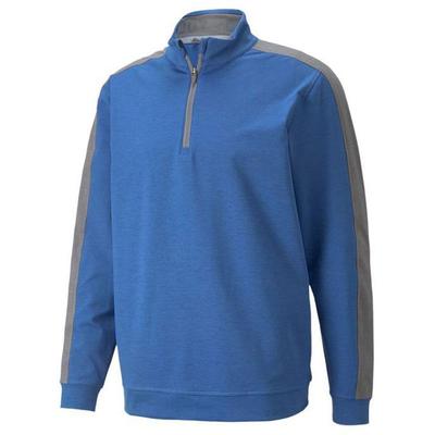 Puma Cloudspun T7 1/4 Zip Golf Jumper - Blue