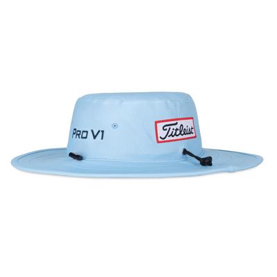 Titleist Tour Aussie Stretch UV Wide Brim Golf Hat - Sky/Navy - thumbnail image 2