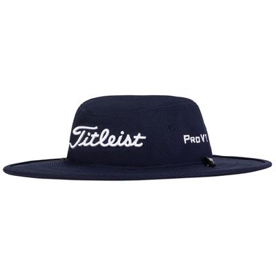 Titleist Tour Aussie Stretch UV Wide Brim Golf Hat - Navy